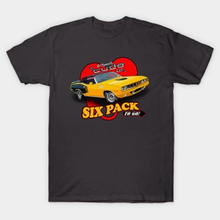 1971 Cuda 440+6 - "Six Pack to Go!" T-Shirt